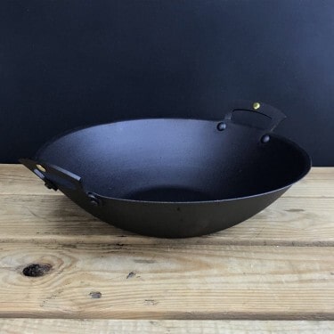 wok prospector pan iron