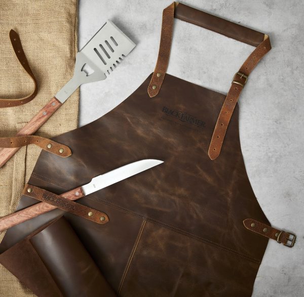 sustainable tanned leather Apron