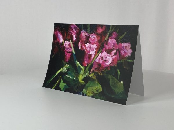 BLACK FARMER GREETINGS CARD flowers