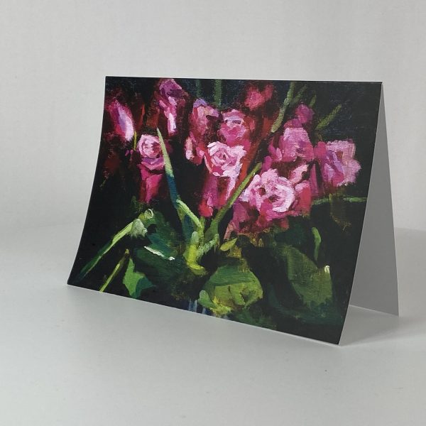 BLACK FARMER GREETINGS CARD flowers