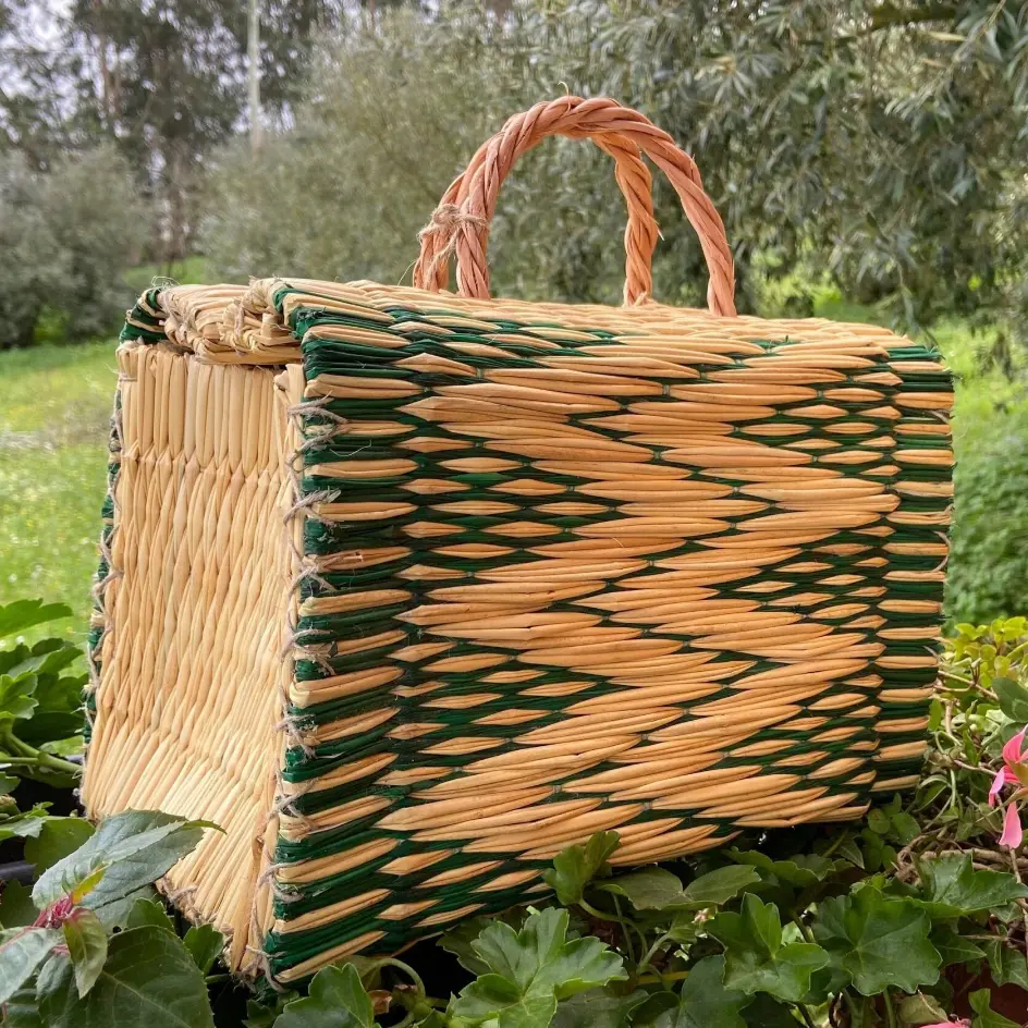 Natural Straw Reed Basket