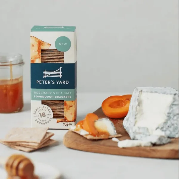 Peters Yard - Rosemary & Sea Salt Sourdough Crackers - 90g