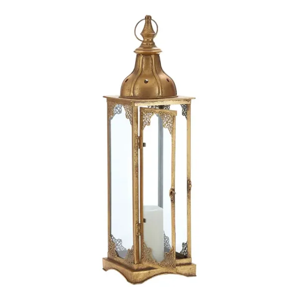 Reza Gold Finish Small Lantern