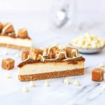 Salted Caramel Blondie Cheesecake