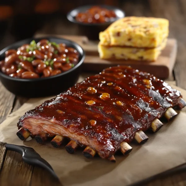 smokey BBQ pork ribs