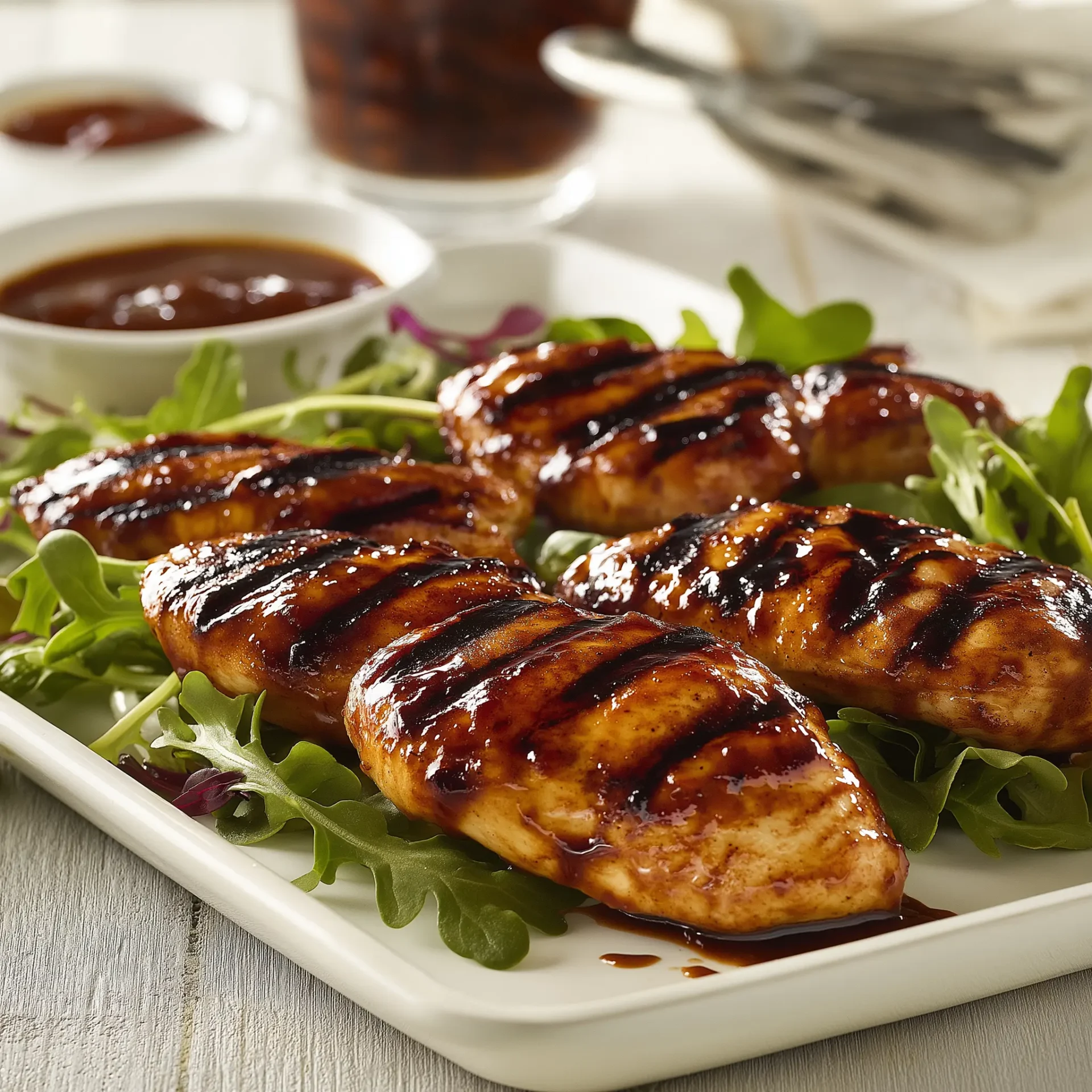 sticky BBQ chicken breast mini fillets